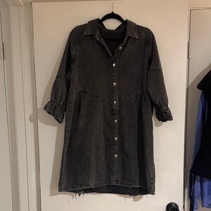 Women's Black Denim Dress